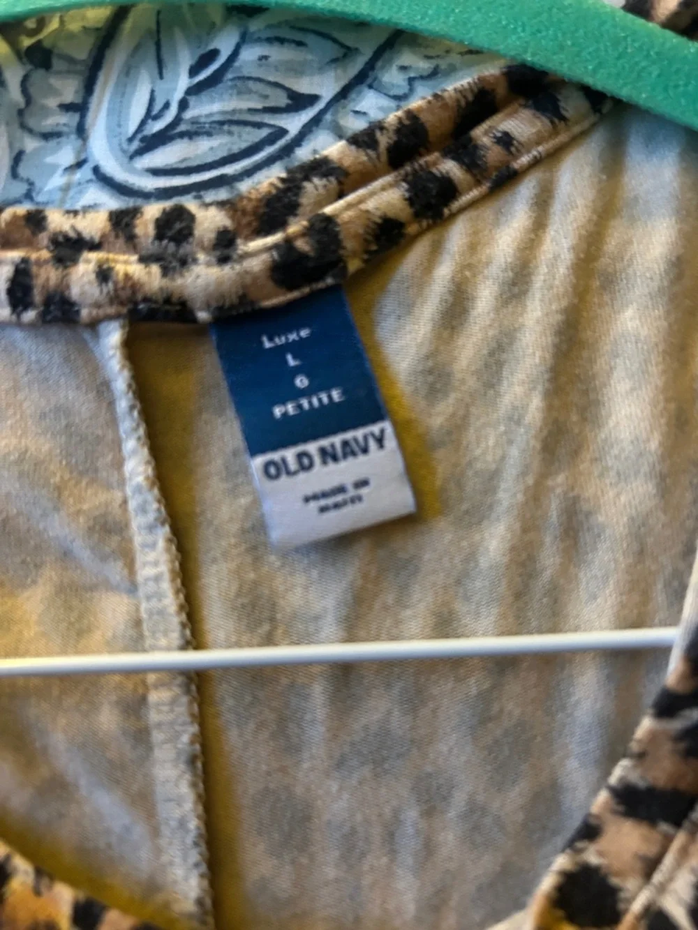 Old Navy Leopard Print Tank - Tan/Black/Brown - Picture 2 of 4